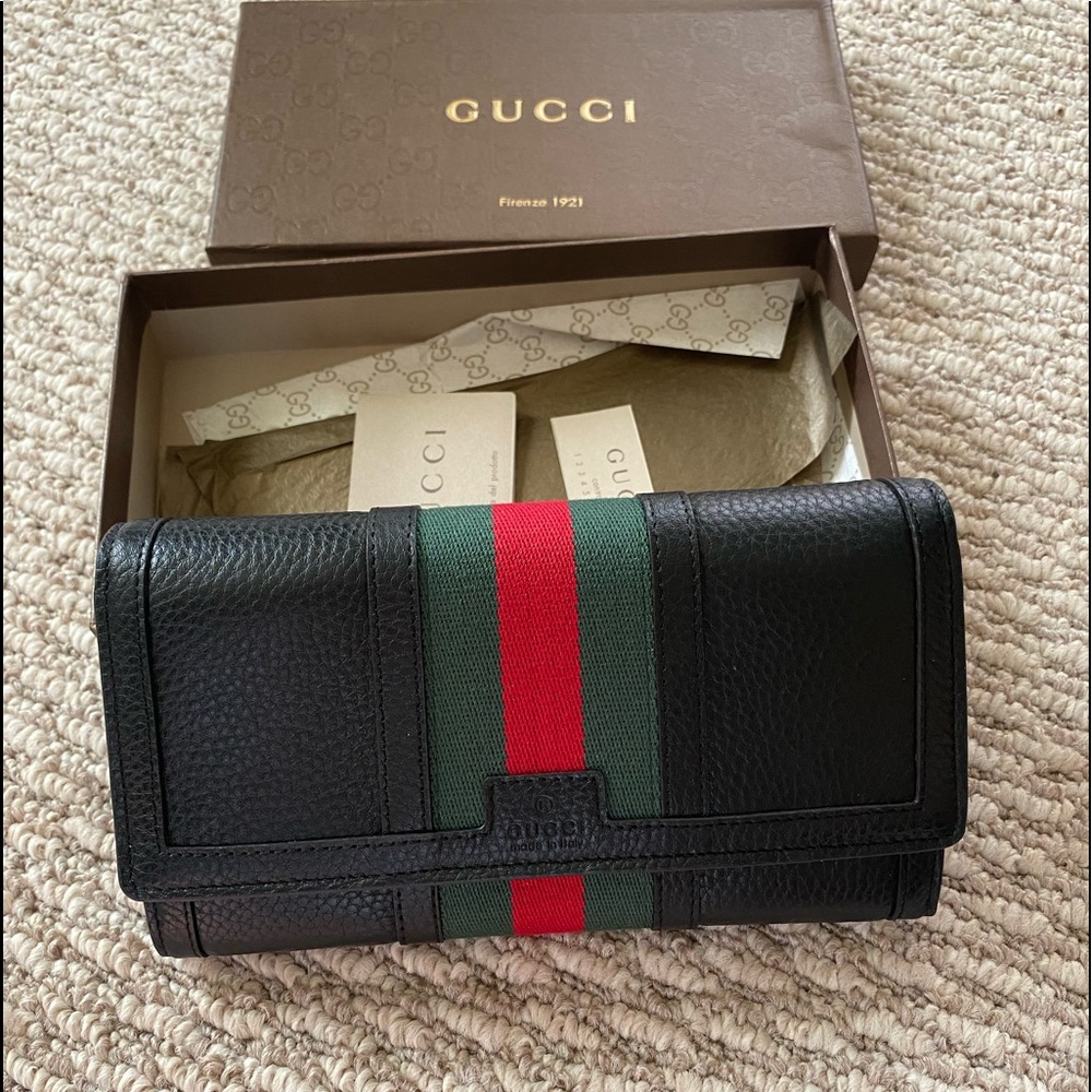Gucci continental women wallet leather